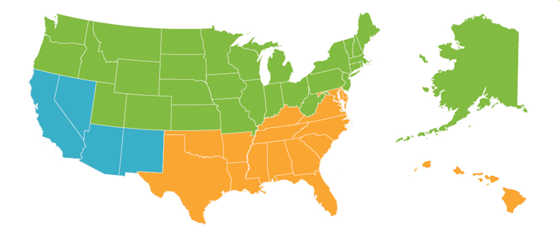 Map of North America