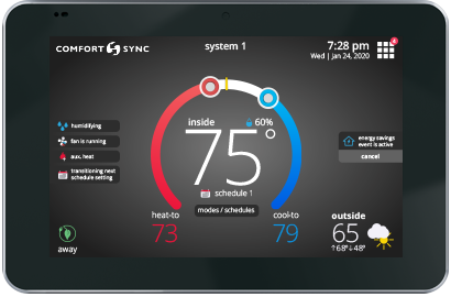 Comfort Sync® Thermostat, HVAC Energy Efficiency