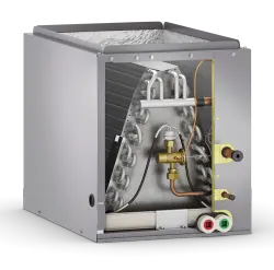 AirEase 7EC upflow evaporator coil cabinet with factory-installed TXV